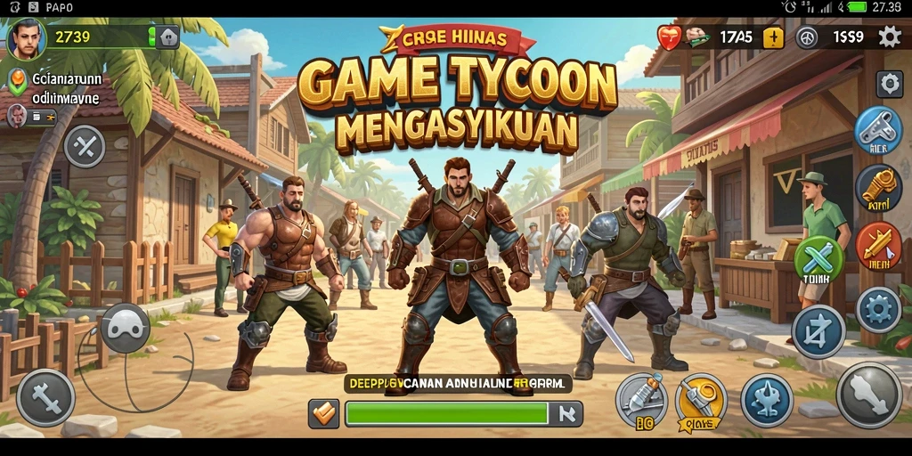 Tampilan gameplay seru dalam game Tycoon 2739.