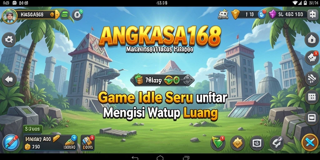 Screenshot ANGKASA168 menampilkan serunya gameplay Idle yang interaktif.