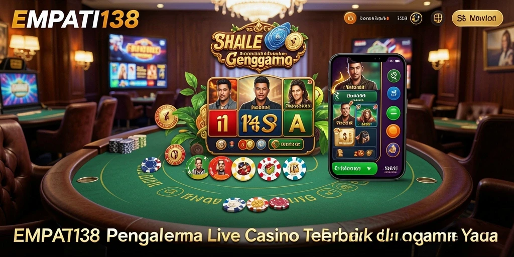 Screenshot gameplay EMPATI138 menampilkan dealer ramah dan aksi permainan langsung.
