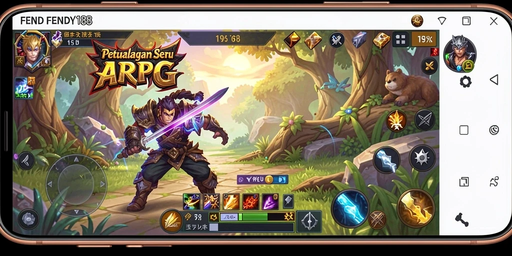 Tampilan menarik dari gameplay ARPG FENDY188 yang menunjukkan aksi karakter.