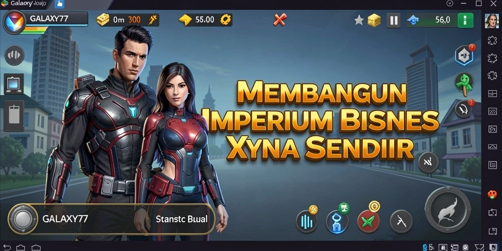 Tampilan gameplay GALAXY77 yang menarik dan strategis.
