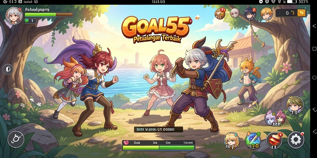 Tampilan menarik dari gameplay GOAL55 yang penuh aksi.