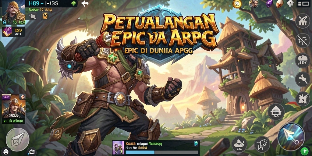 Screenshot gameplay H89 menampilkan pertarungan seru dalam dunia fantasi.