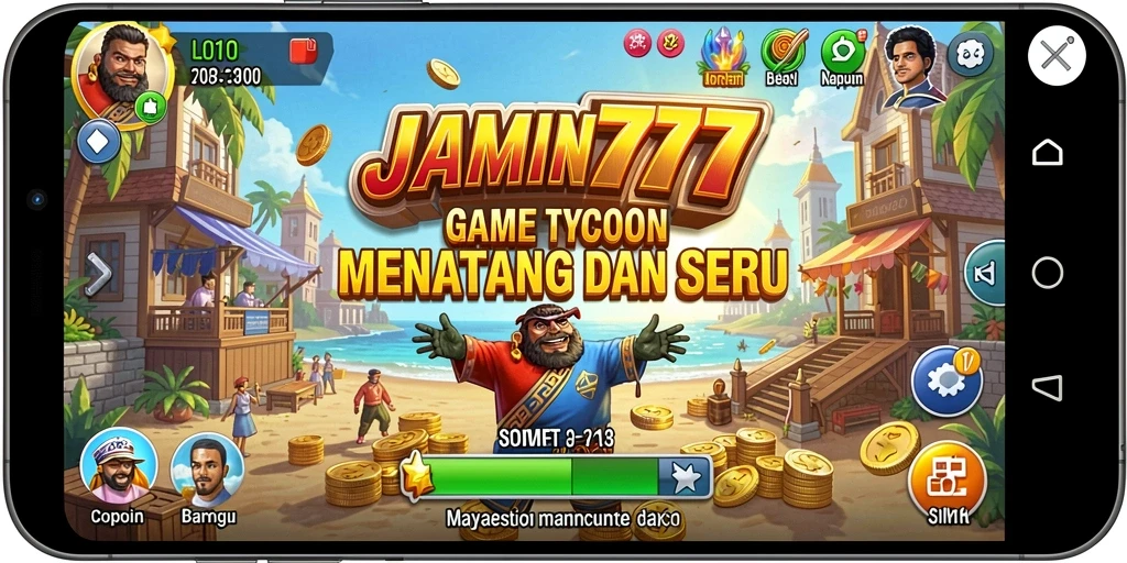 Tampilan gameplay menarik dari game Tycoon JAMIN777.