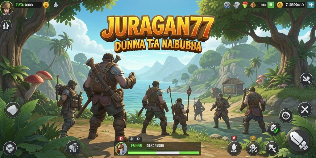 Tangkapan layar gameplay <strong>JURAGAN77</strong> yang menampilkan dunia terbuka yang luas dan penuh petualangan.