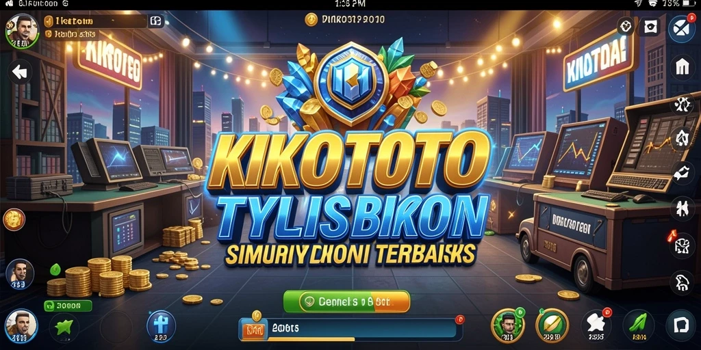 Screenshot KIKOTOTO menunjukkan gameplay seru dalam membangun bisnis.