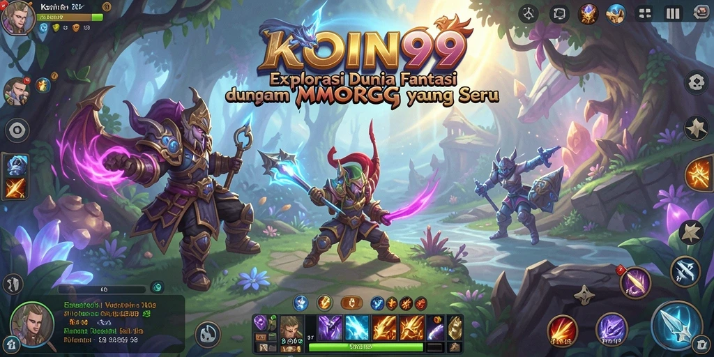 Tampilan menarik dari gameplay seru KOIN99 dalam MMORPG.