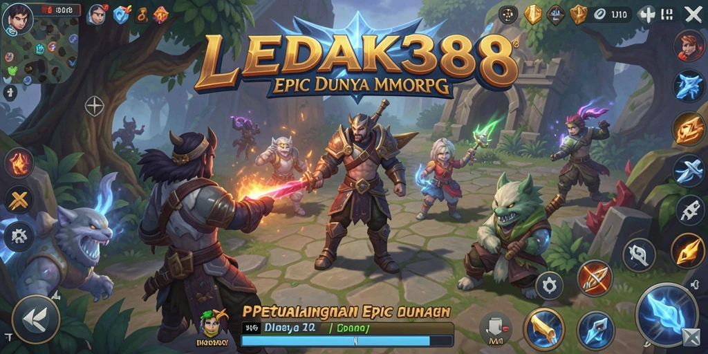 Tampilan gameplay LEDAK388 yang menarik dan imersif.