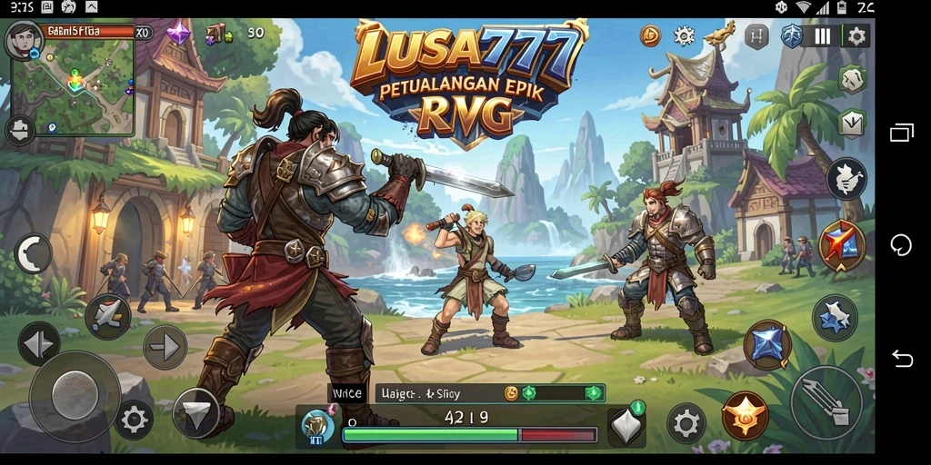 Gameplay RPG epik dengan grafis menawan dan pertarungan strategis.