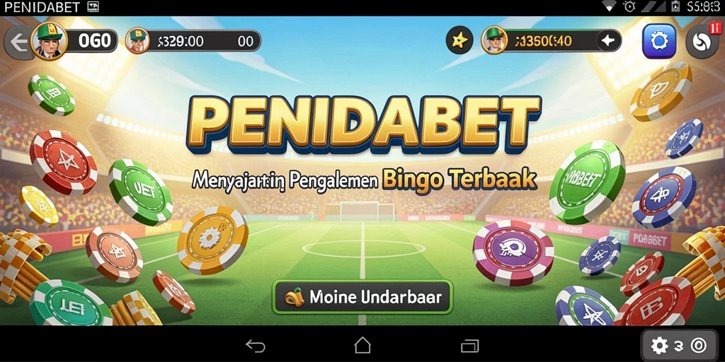 Tampilan permainan Bingo yang seru di PENIDABET.