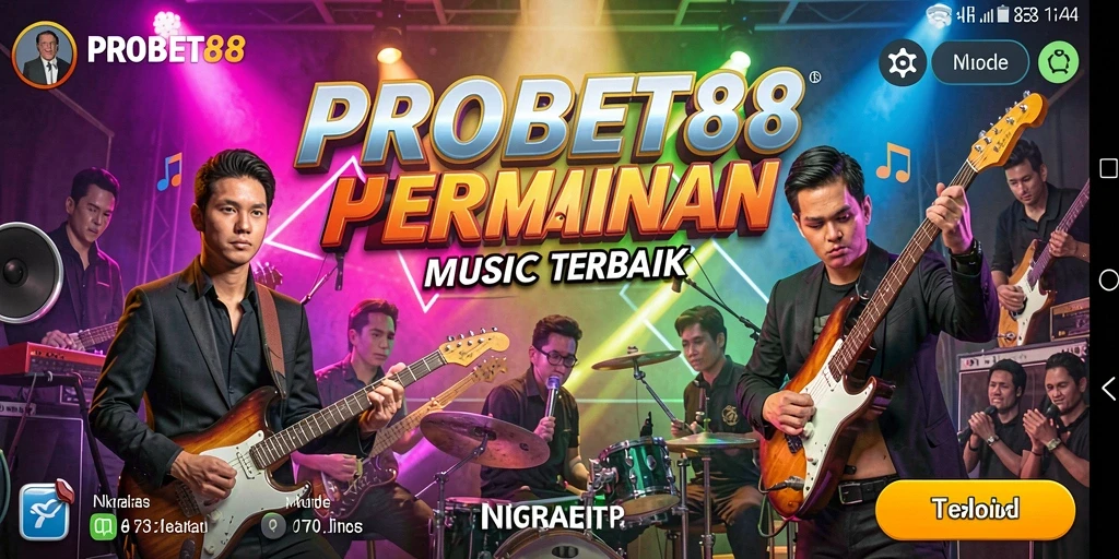Tampilan gameplay PROBET88 yang menarik dengan berbagai genre musik.