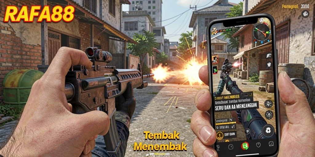 Tangkapan layar RAFA88 menampilkan aksi tembak-menembak yang mendebarkan.