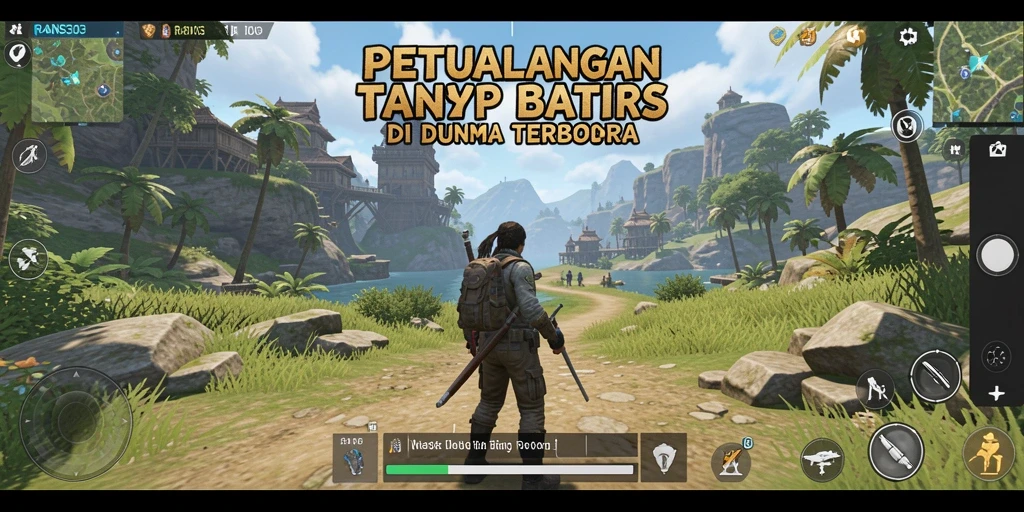 Tampilan gameplay RANS303 yang menunjukkan kebebasan eksplorasi di dunia terbuka.