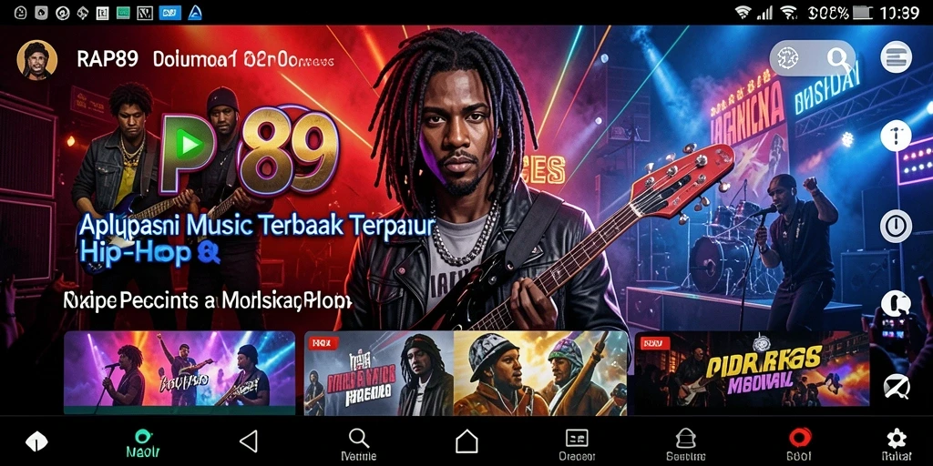 Tampilan antarmuka intuitif RAP89 yang penuh warna dan menarik.