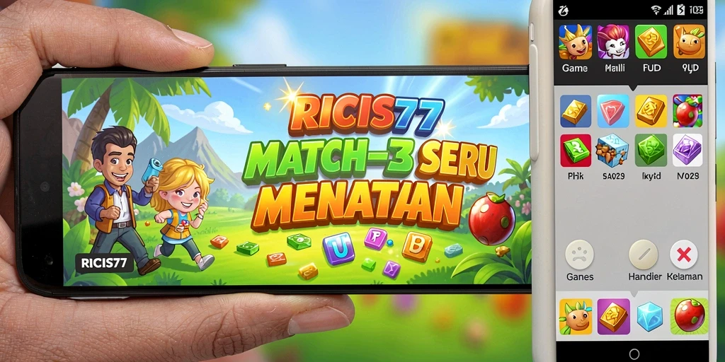 Tampilan gameplay RICIS77 yang menarik dan penuh warna.
