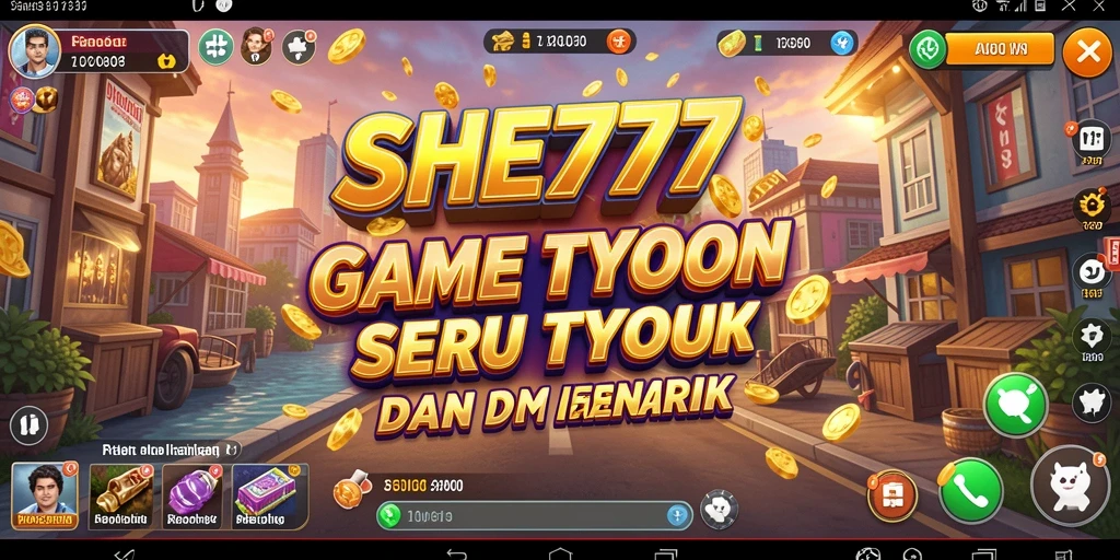 Tampilan gameplay SHE777 yang menarik dalam dunia Tycoon.
