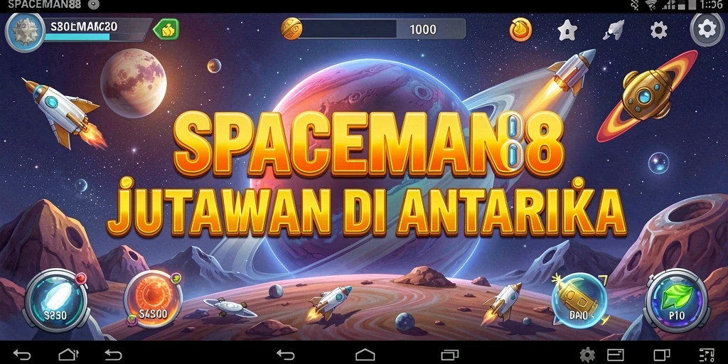 Screenshot utama gameplay SPACEMAN88 yang penuh strategi Tycoon.
