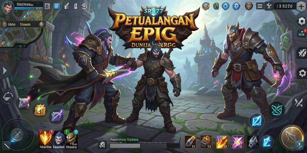 Tampilan gameplay <strong>SR877</strong> yang intens dan memukau dalam petualangan ARPG.