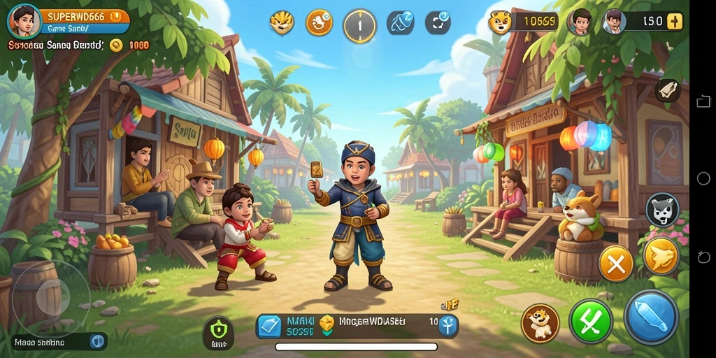 Tampilan gameplay SUPERWD666 yang menyenangkan dan interaktif.