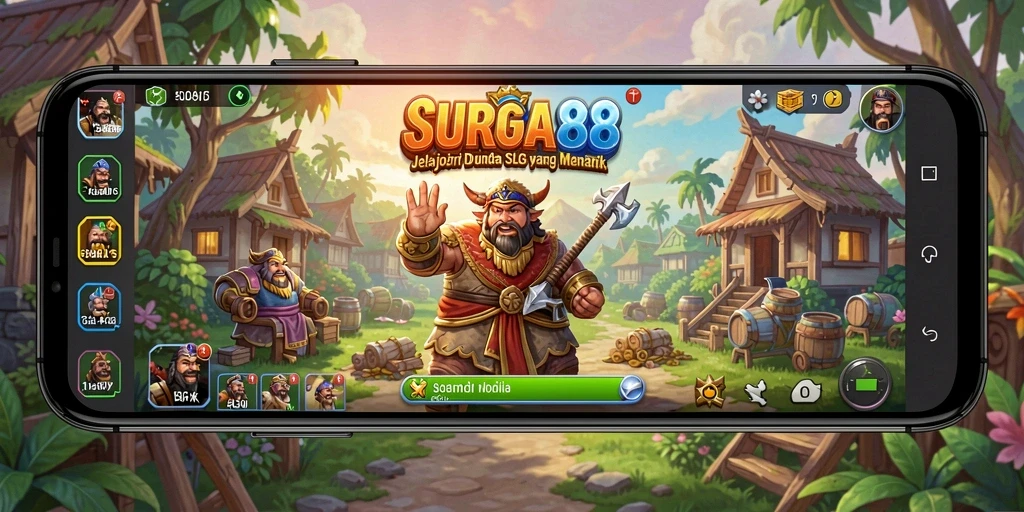 Tampilan gameplay <strong>SURGA88</strong> yang mendebarkan dan penuh strategi.